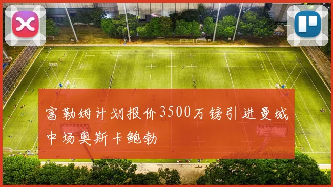 富勒姆计划报价3500万镑引进曼城中场奥斯卡鲍勃